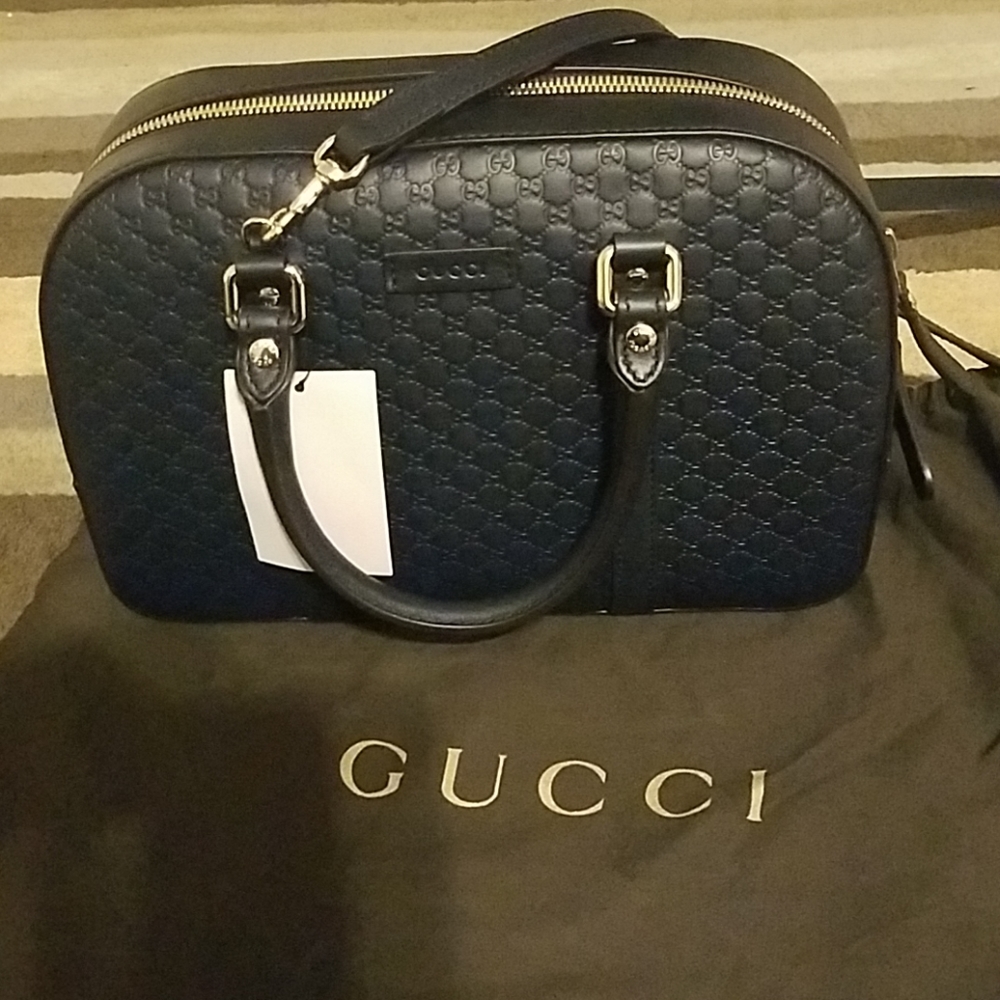 Gucci Handbag Microguccissima Blue